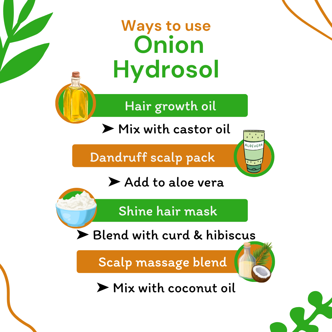 ways to use onion hydrosol