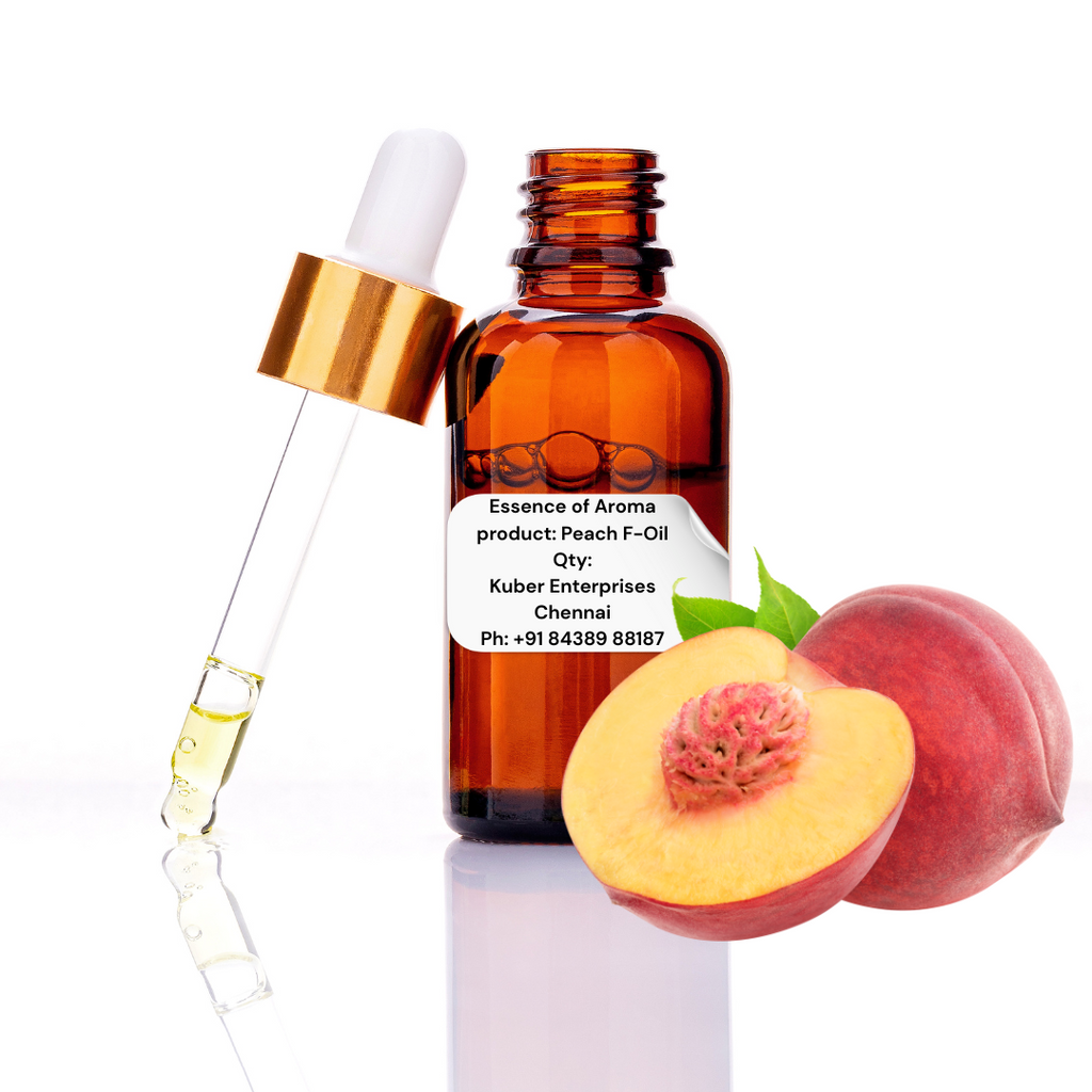 Peach fragrance oil bottle