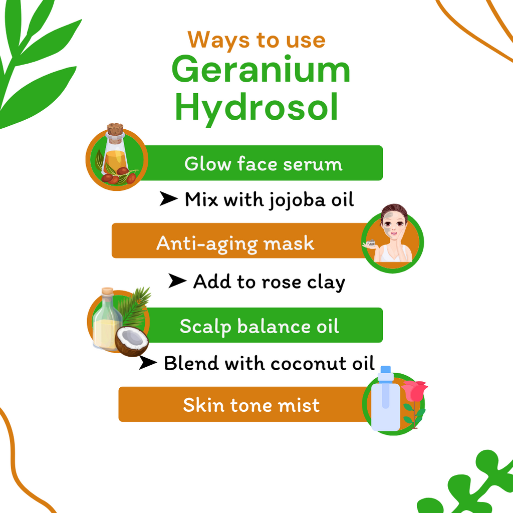 ways to use geranium hydrosol