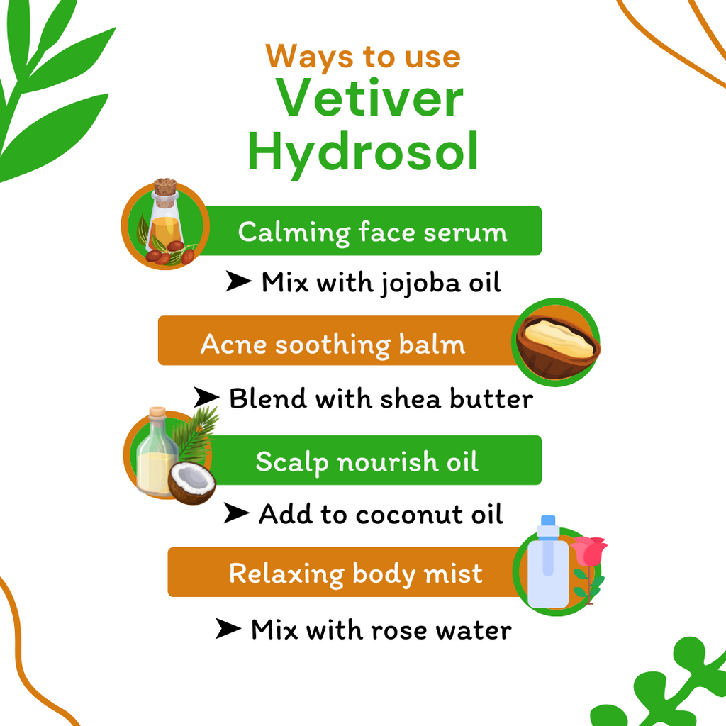 ways to use Vetiver Hydrosol