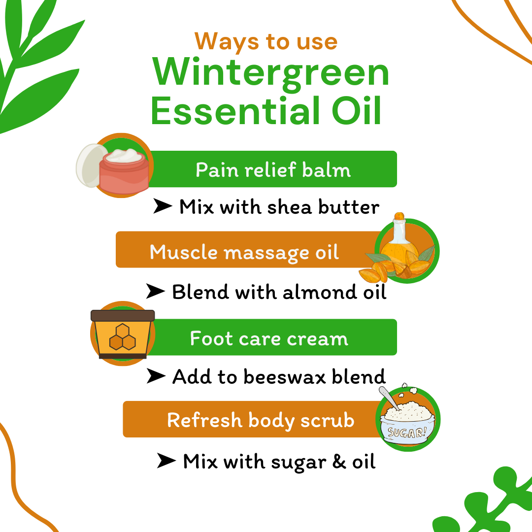 ways to use wintergreen essential oil