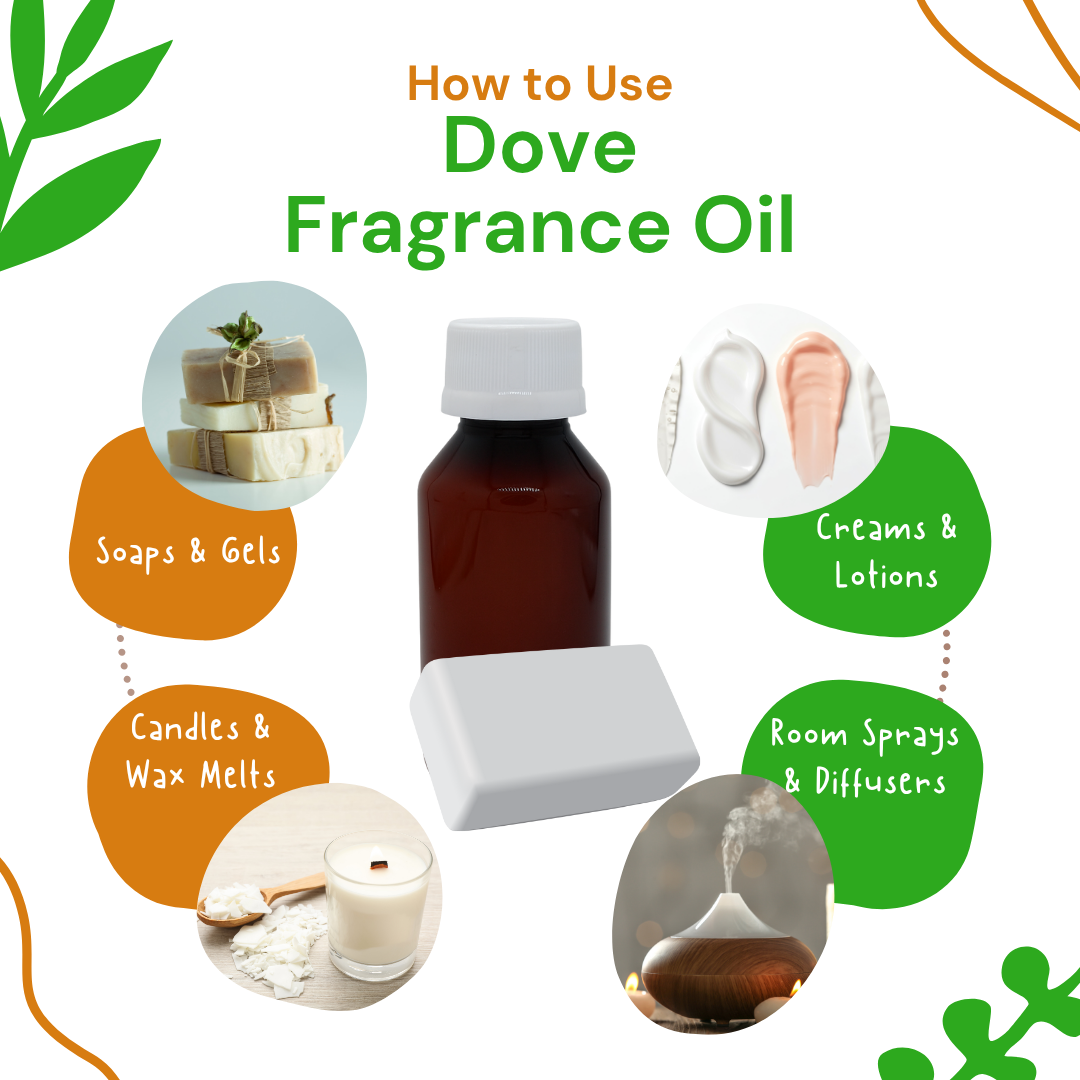 Dove fragrance oil product with uses