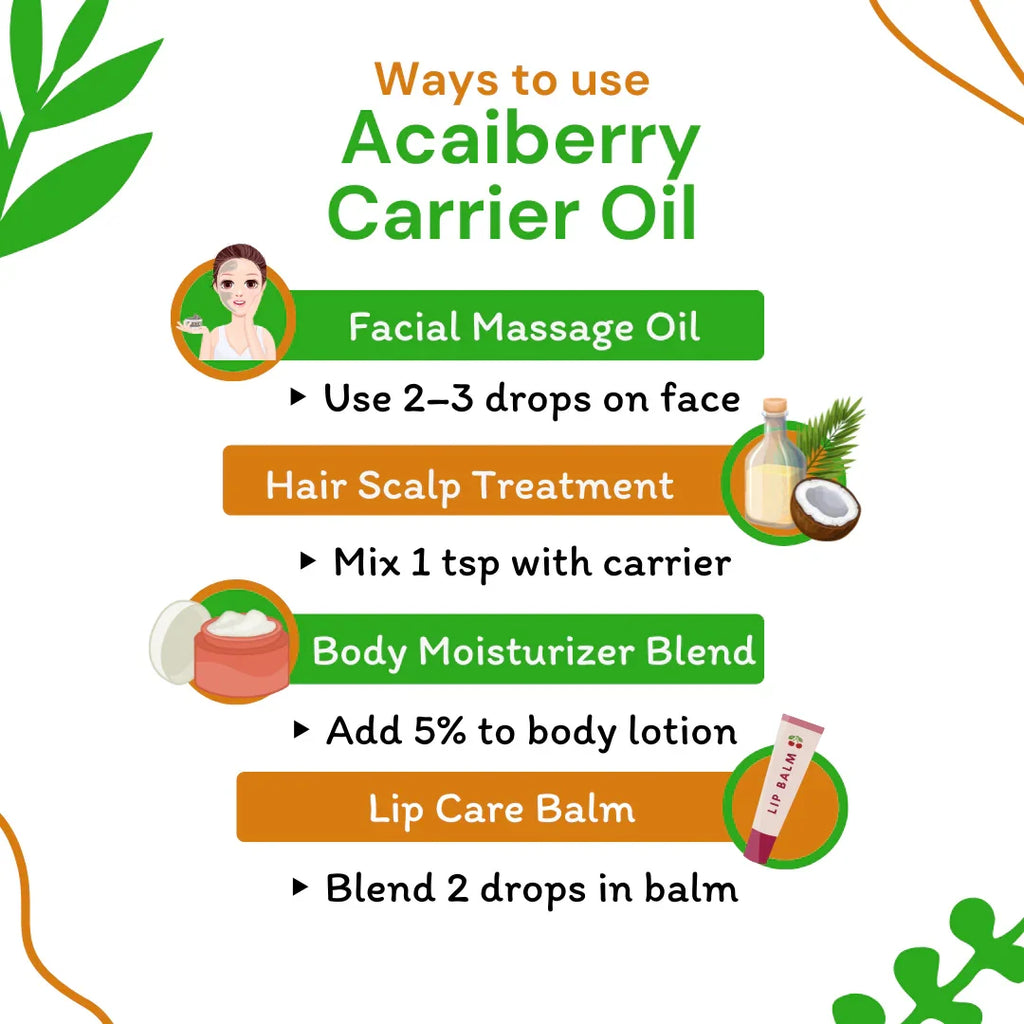 ways to use Acai berry Oil